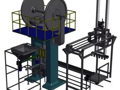 Brick stacking machine 3D model