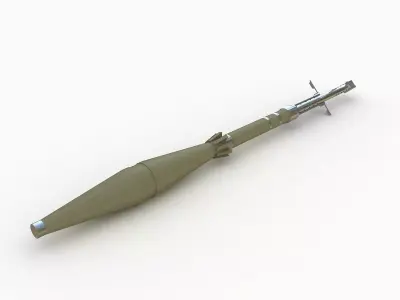Bazooka missile 3D model