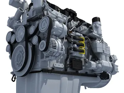 Truck Engine 3D Models 3D Model Pack