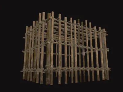 Medieval Prisoner Cell V02 Low-poly 3D model
