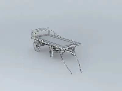 Burton Flatbed Tinker's Wagon Free 3D model