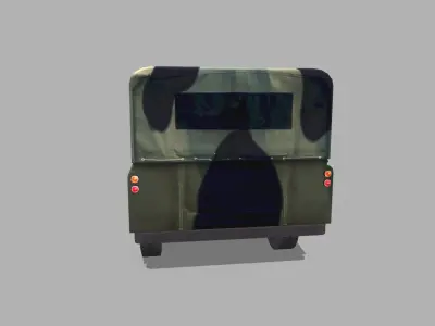 Land Rover 1980 Low-poly 3D model