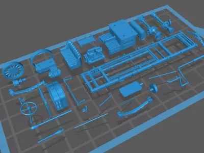 Truck FWD Model B 3D print model