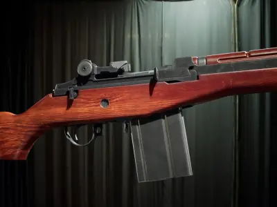 PBR - M14 Woodstock Rifle - Game-Ready 3D Asset Low-poly 3D model
