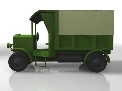 Military Truck WW1 Free low-poly 3D model
