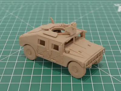 M1025 H2 HMMWV 4x4 Military Vehicle STL 3D Print 3D print model