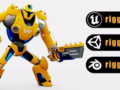 BATTLE DROID KORAH Rigged for Unreal Engine - Unity - MIXAMO  Free 3D model