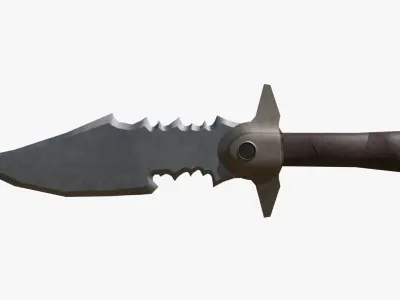 Post-Apocalyptic Knife Low-poly 3D model