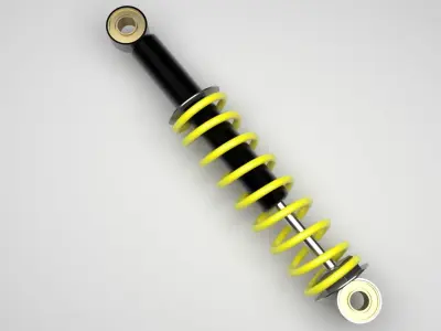 Car Shock Absorber 3D model