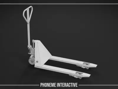 Pallet Jack 3D Model - Game Ready Industrial Prop Low-poly 3D model