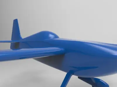 3D STL model of a plane 3D model