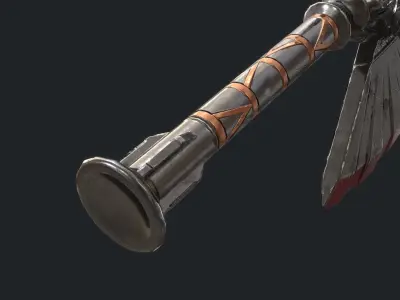 Fantasy Stylish- Axe of Skul Low-poly 3D model