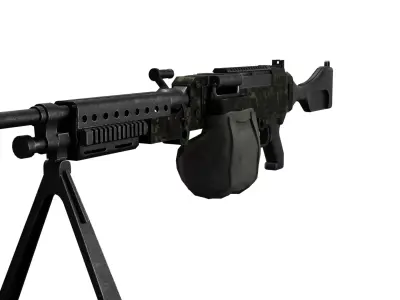 M240L Low-poly 3D model
