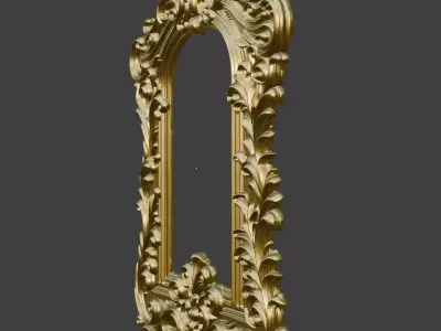 Baroque Picture Frame 3D print model