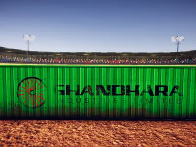 Realistic Low poly Cargo Containers Pack - Shipping Container Low-poly 3D model