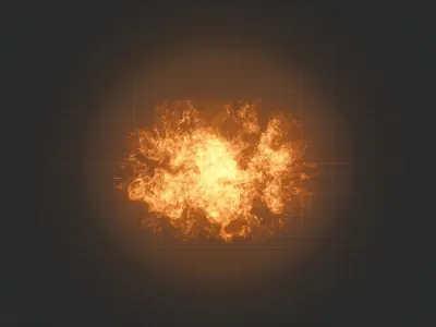 3D Fire Animation 3D model
