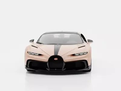 Bugatti Chiron Pur Sport Low-poly 3D model