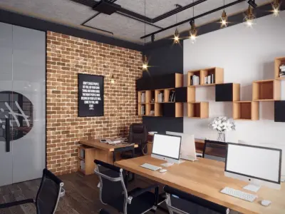 Small Industrial office  3D model