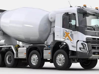 VOLVO FMX 8X4  Concrete Mixer 3D model