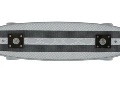 Penny Board Low-poly 3D model purchase