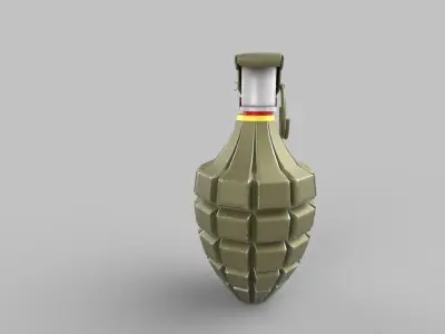 Grenade Low-poly 3D model get