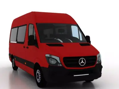 Mercedes Benz Sprinter L2H2 2015 Passenger EU 3D model