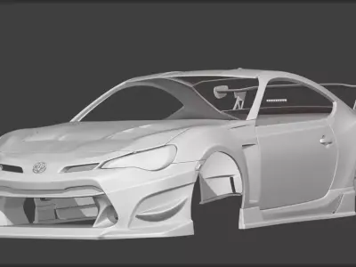 Toyota GT86 ings1 n spec r part only 3D model