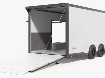 ATC Enclosed Car Hauler Trailer Simplified 3D model