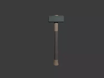 Low poly Hammer Low-poly 3D model purchase