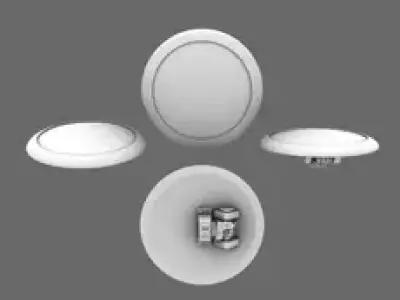 Space Knights Domed Shield Type A LEFT 3D print model