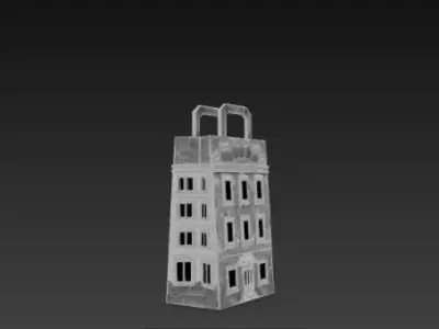3D Shopping Bag Store Building Black Friday 3D print model
