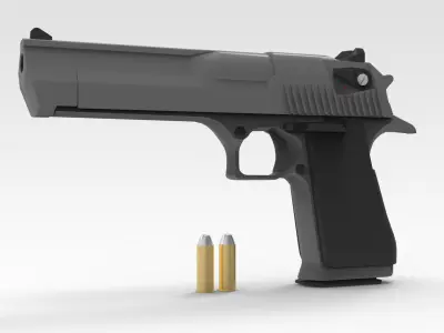 Pistol 3D model 9