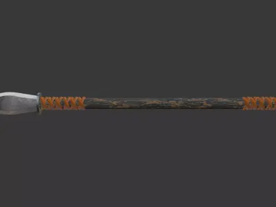 Barbarian Hunting Spear 3D model