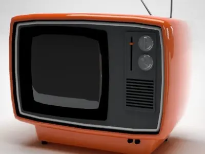 Retro TV 3D model