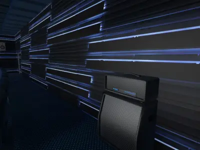 Modern Cinema Hall 04 Low-poly 3D model
