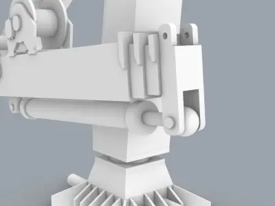Palfinger Loading Crane Low-poly 3D model