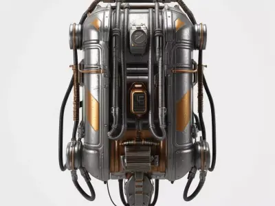 Battered SciFi Jetpack 3D model