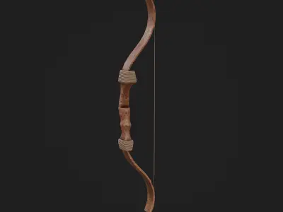 Bow Game Ready Model Low-poly 3D model