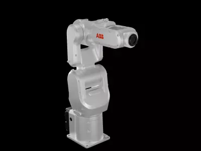 ABB IRB 1100 Industrial Robotic Arm 3D Model High Detail 3D model