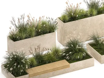 Bushes For Landscaping And Urban Environments 1141 3D model