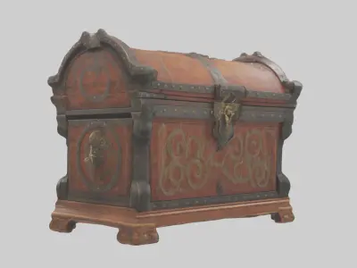 Decorative Chest Model Low-poly 3D model