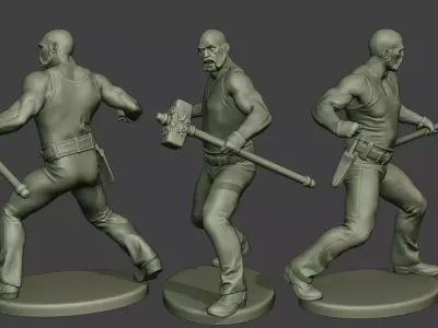 Bill HammerMan BH1 0005 3D print model