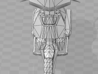 Bike Lowpoly motorcycle Low-poly 3D model