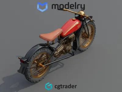 Motorcycle 3D model 6