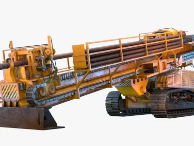 Mobile Drill 3D model