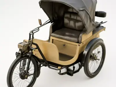 Vintage Victoria Horseless Carriage 3D model