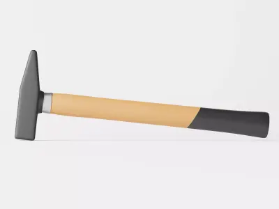 Tack Hammer or Upholstery Hammer Low-poly 3D model