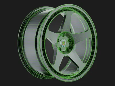 HRE 305 GT Low-poly 3D model