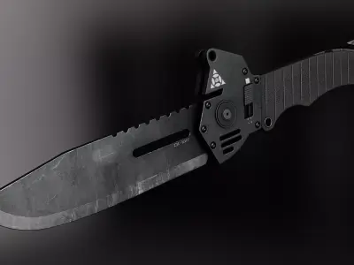 Combat Knife Free low-poly 3D model