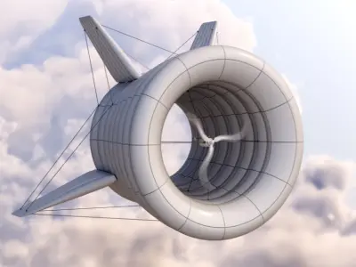 Airborne Wind Turbine 3D model